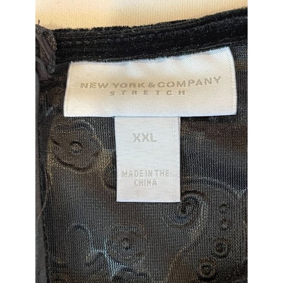 New York Company Womens Paisley Jacquard Print Dress CN140054 Black Size XXL - Picture 7 of 9